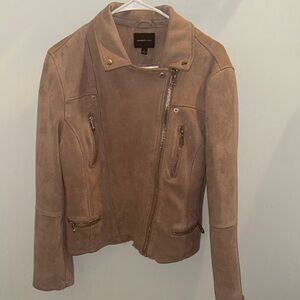 Blush Pink Suede Women's Jacket